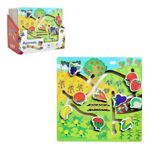 Didáticos Aprenda Brincando Frutas E Legumes - Dm Toys Didáticos Aprenda Brincando Frutas E Legumes - Dm Toys